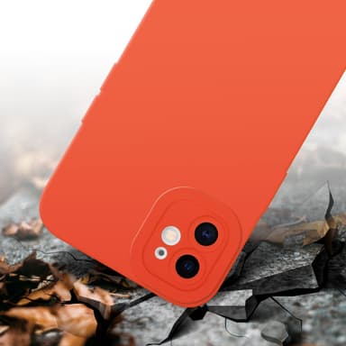 iPhone 12 Deksel case (oransje)