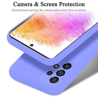 Samsung Galaxy A73 5G silikondeksel case (lilla)