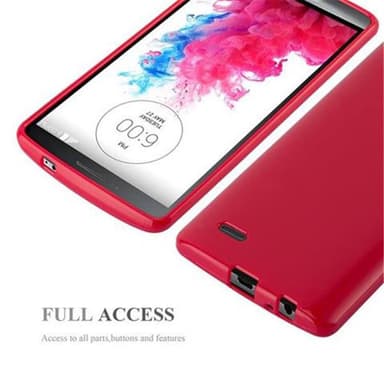 LG G3 Deksel Case Cover (rød)