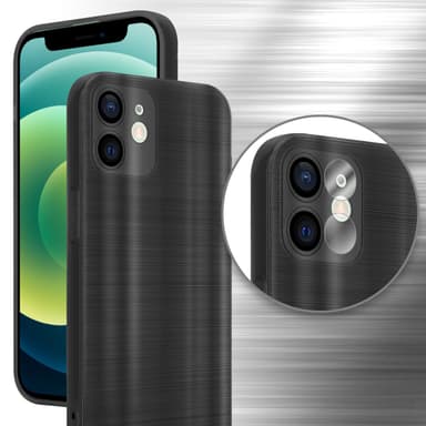 iPhone 12 MINI Silikondeksel Beskyttelse (svart)