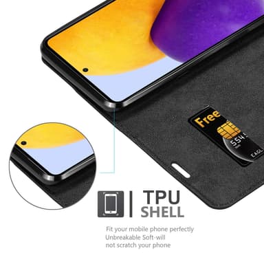 Samsung Galaxy A73 5G lommebokdeksel case (svart)