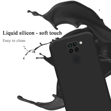 Xiaomi RedMi NOTE 9 silikondeksel case (Svart)