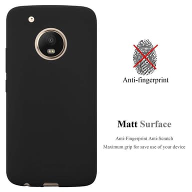 Deksel Motorola MOTO G5 PLUS Silikon cover (svart)