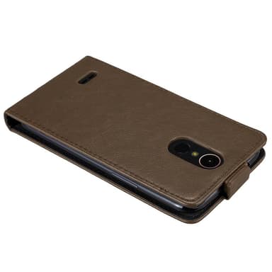 LG K10 2017 deksel flip cover (brun)