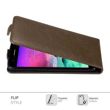 LG K10 2017 deksel flip cover (brun)