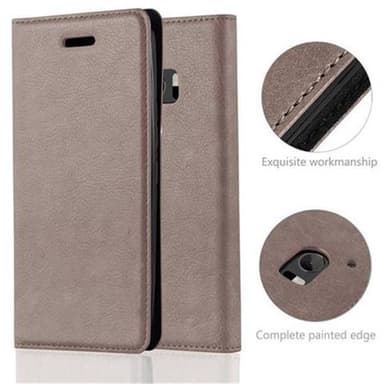HTC ONE M10 lommebokdeksel case (brun)