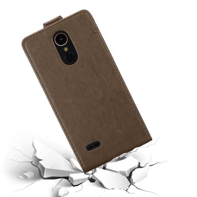 LG K10 2017 deksel flip cover (brun)