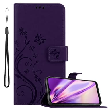 Samsung Galaxy A13 5G lommebokdeksel Blomster (lilla)