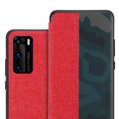 Huawei P40 lommebokdeksel etui (rød)