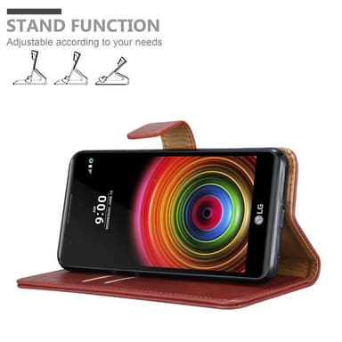 LG X POWER lommebokdeksel etui (rød)