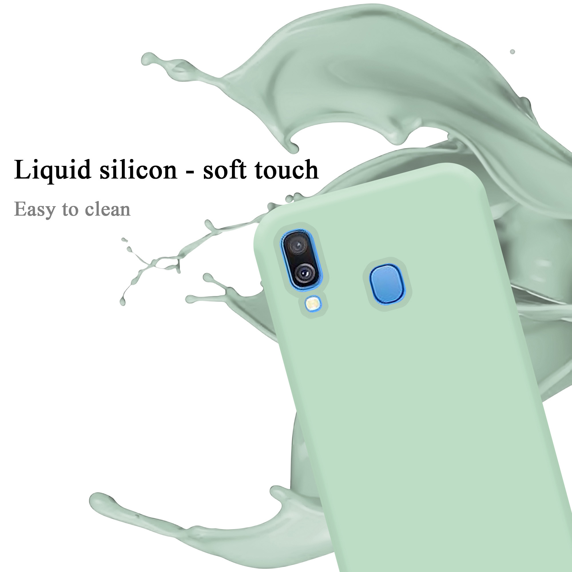 Samsung Galaxy A40 silikondeksel case (grønn)