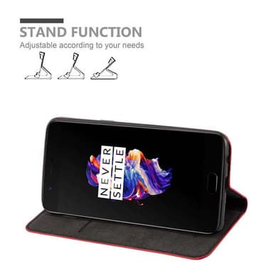 OnePlus 5 lommebokdeksel case (rød)
