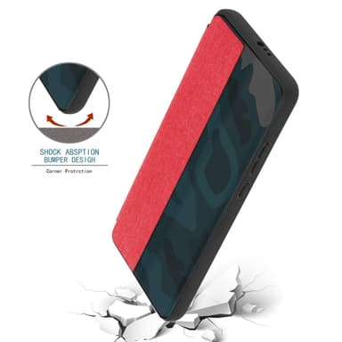 Huawei P40 lommebokdeksel etui (rød)