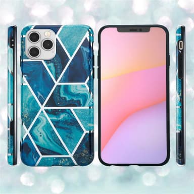 iPhone 12 / 12 PRO lommebokdeksel etui (blå)