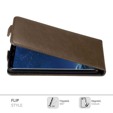 Samsung Galaxy S8 deksel flip cover (brun)