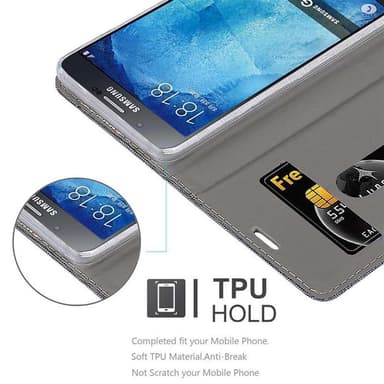 Samsung Galaxy A8 2015 lommebokdeksel etui (grå)