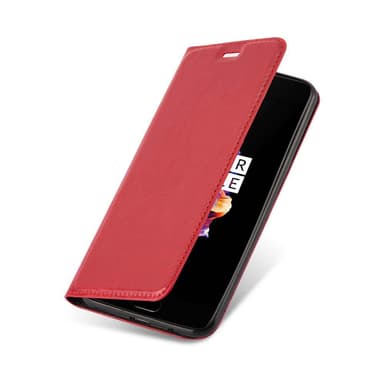 OnePlus 5 lommebokdeksel case (rød)