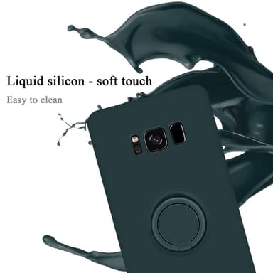 Deksel Samsung Galaxy S8 Ring Case (grønn)