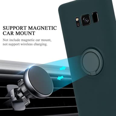 Deksel Samsung Galaxy S8 Ring Case (grønn)