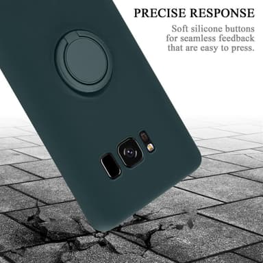 Deksel Samsung Galaxy S8 Ring Case (grønn)