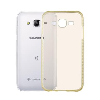 Samsung Galaxy J5 2015 Deksel Glitter Case (gold)