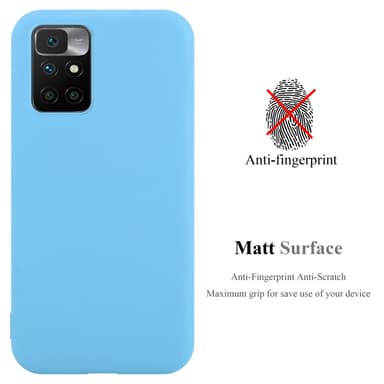 Deksel Xiaomi RedMi 10 Silikon cover (blå)