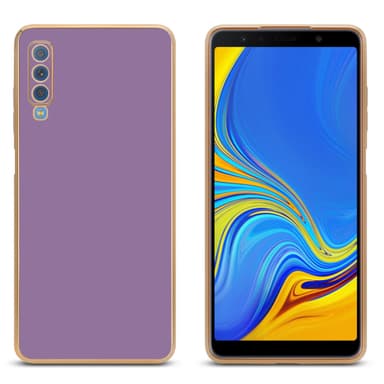 Samsung Galaxy A7 2018 silikondeksel case (lilla)