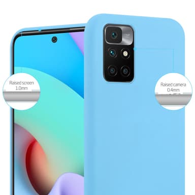 Deksel Xiaomi RedMi 10 Silikon cover (blå)