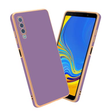 Samsung Galaxy A7 2018 silikondeksel case (lilla)