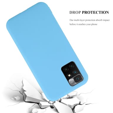 Deksel Xiaomi RedMi 10 Silikon cover (blå)