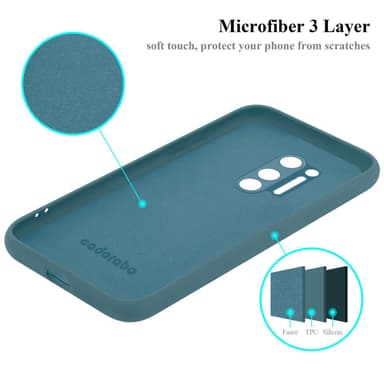 OnePlus 8 PRO silikondeksel case (Grønn)