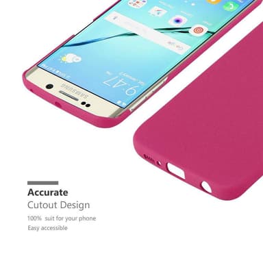 Samsung Galaxy S6 EDGE Hardt Deksel Cover (rosa)