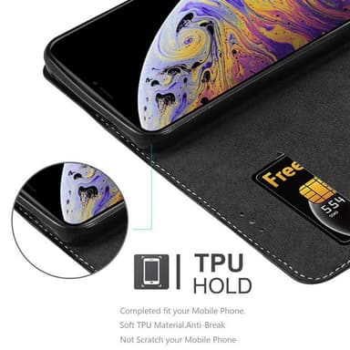 iPhone XS MAX Deksel Case Cover (svart)