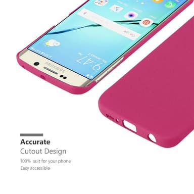 Samsung Galaxy S6 EDGE Hardt Deksel Cover (rosa)