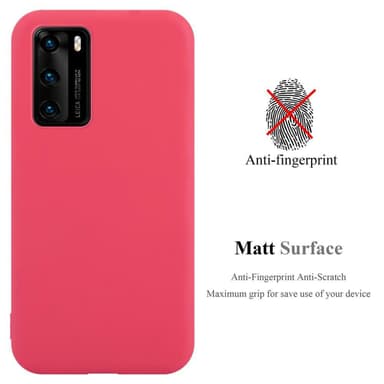 Deksel Huawei P40 Silikon cover (rød)