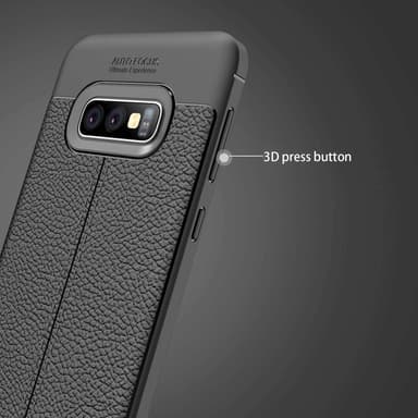 Samsung Galaxy S10e Deksel Kunstskinn (svart)