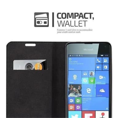 Nokia Lumia 650 lommebokdeksel case (brun)