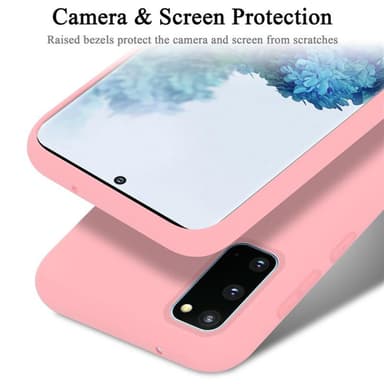 Samsung Galaxy S20 silikondeksel case (rosa)