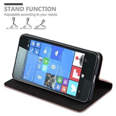 Nokia Lumia 650 lommebokdeksel case (brun)