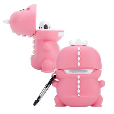 TPU AirPod etui Veske (rosa)