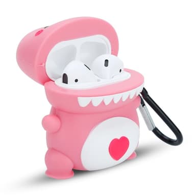 TPU AirPod etui Veske (rosa)