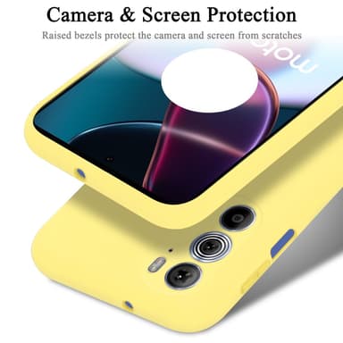 Motorola EDGE 30 PRO / EDGE+ silikondeksel case (gul)
