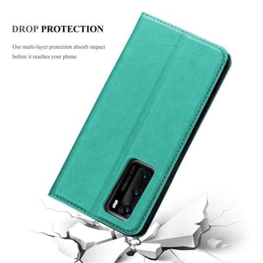 Huawei P40 lommebokdeksel case (turkis)