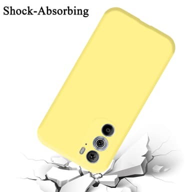 Motorola EDGE 30 PRO / EDGE+ silikondeksel case (gul)