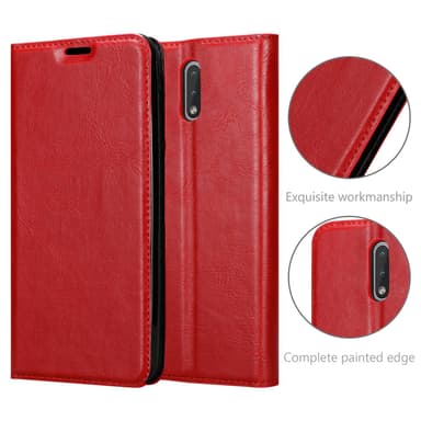Nokia 2.3 lommebokdeksel case (rød)