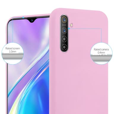 Deksel Realme X2 / XT / Oppo K5 Silikon cover (rosa)