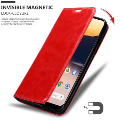Nokia 2.3 lommebokdeksel case (rød)