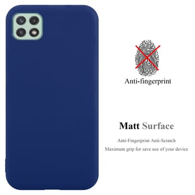 Deksel Samsung Galaxy A22 5G Silikon cover (blå)