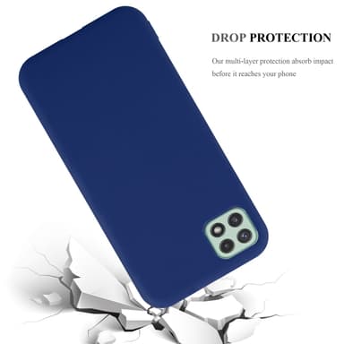 Deksel Samsung Galaxy A22 5G Silikon cover (blå)