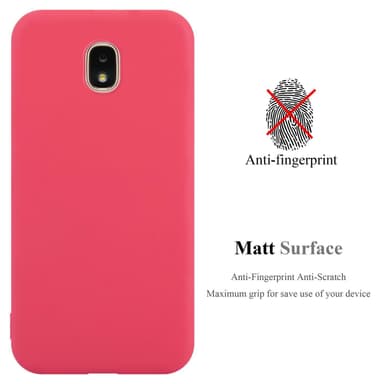 Deksel Samsung Galaxy J3 2018 Silikon cover (rød)